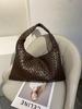 Woven shoulder bag underarm bag spring and summer new bag women's bag handmade high-texture dumpling bag tide