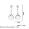 Women's Light Luxury Design Elegant Inlaid Zircon Imitation Pearl Earrings Fashionable And Versatile Niche Design Earrings