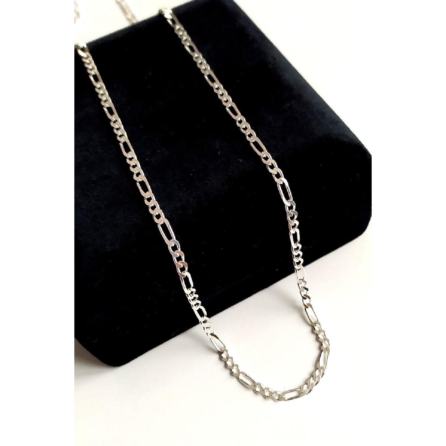 

Цепочка Фигаро из стерлингового серебра 925 пробы 60 см 3,6 мм