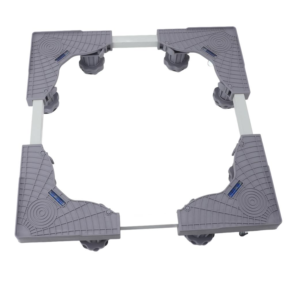 Mobile Fridge Stand Base Iron Alloy Adjustable Dolly Washing Machine Stand with Brake Balance Angle