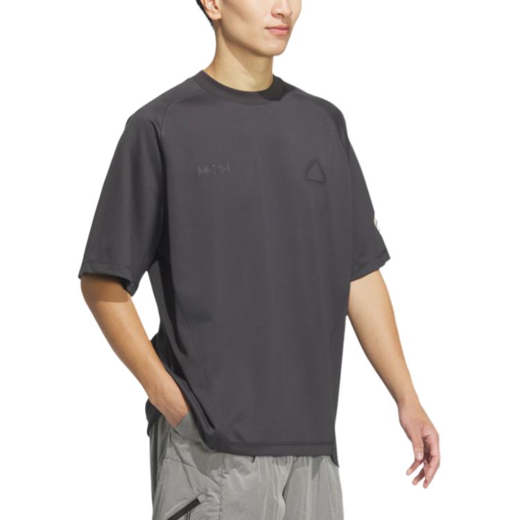 Adidas Future Style Cool Sports Casual Short Sleeve T-Shirt Men Tops Carbon-Black JN0945