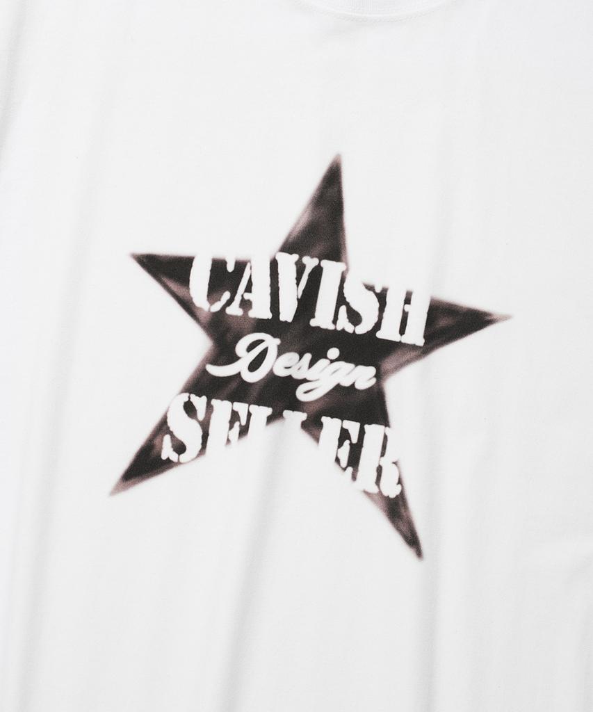 CAVISH Star Stencil Ss Tee White(Cv2Emut501A)