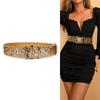 Shimmering Sequins Pin Buckle Belt for Adult Teens Blingbling Powder Waist Belt Fashion Waiststrap for Dresses Sweaters