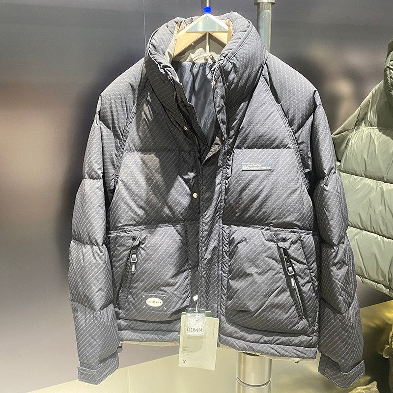 Foreign Trade Tail Goods Stand Collar Warm Thickened Down jacket Men's Winter Short Fashion Brand All-Match Handsome Ruan Handsome Casual Outerwear