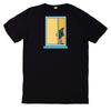 T-Shirt Cat Looks Out the Window Motif Cotton