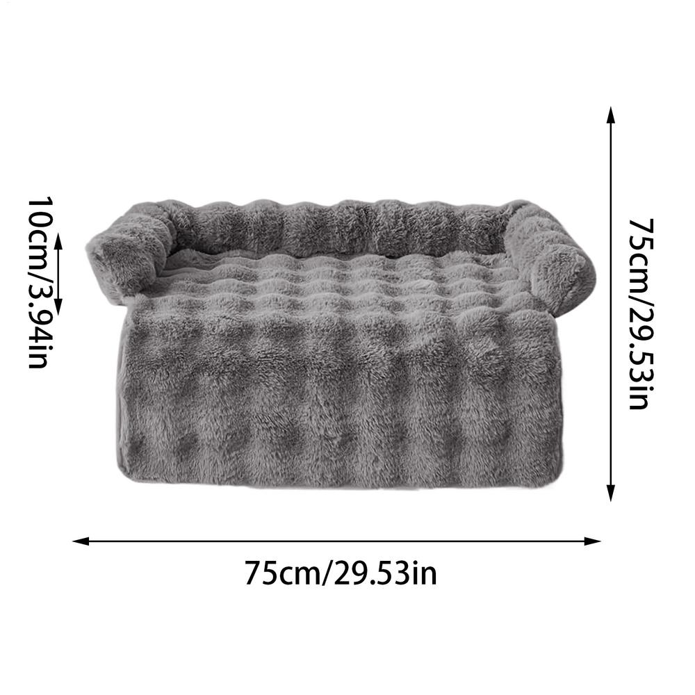 Pet Fluffy Soothing Couch Removable Cat Sleeping Cushion Washable Dog Nest Couch Pet Supplies for Home Kitchen Nursery Apartment