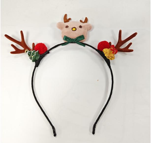 2025 Christmas Antler Headband Hair Tie - Women's Holiday Hair Accessories