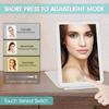 Portable Foldable Travel Makeup 10x 3 Colors LED Light Cosmetic Mirror Touch Screen Stepless Dimming USB Travel Dressing Glass