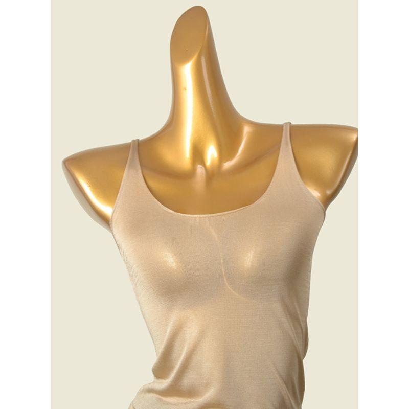 Silkworm Baby Feel Comfortable Inner Vest Fashion Wind Light Luxury Silk Slip Double V Neck Summer Normcore Sling Tops