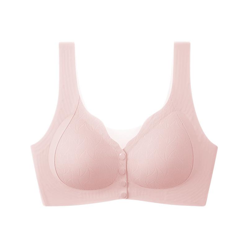 Plus Size Female Summer Comfort Front Buckle Non Wire Vest Type Underwear