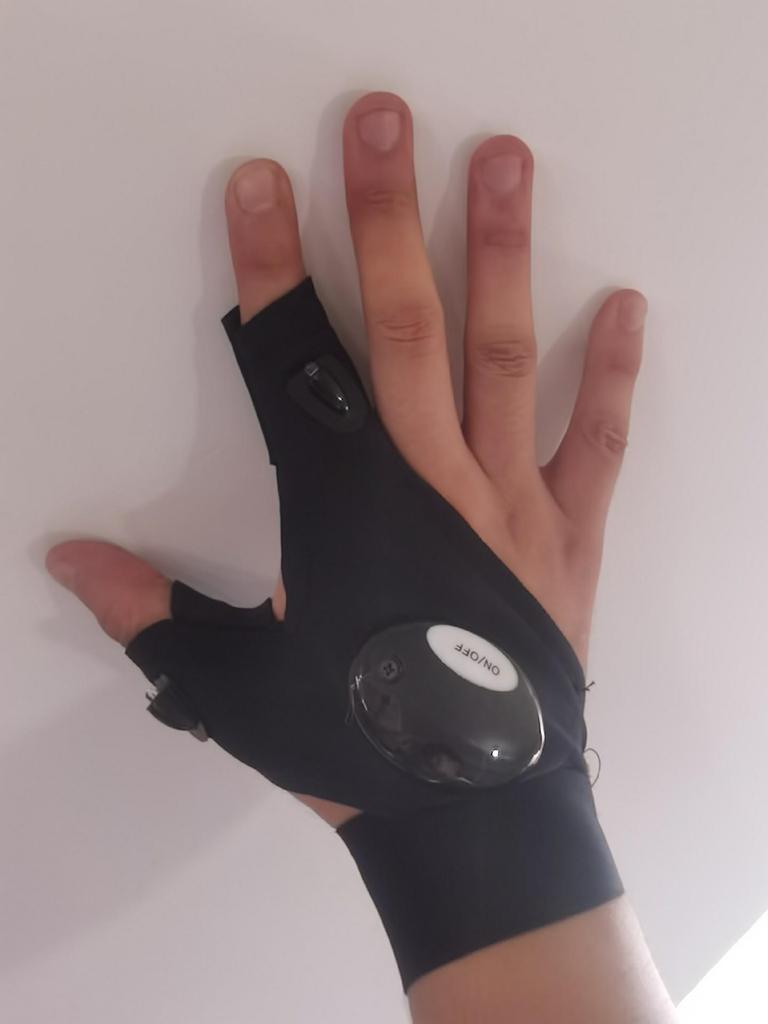 LED Light Fishing Gloves - Breathable Outdoor Night Glowing Finger Flashlights