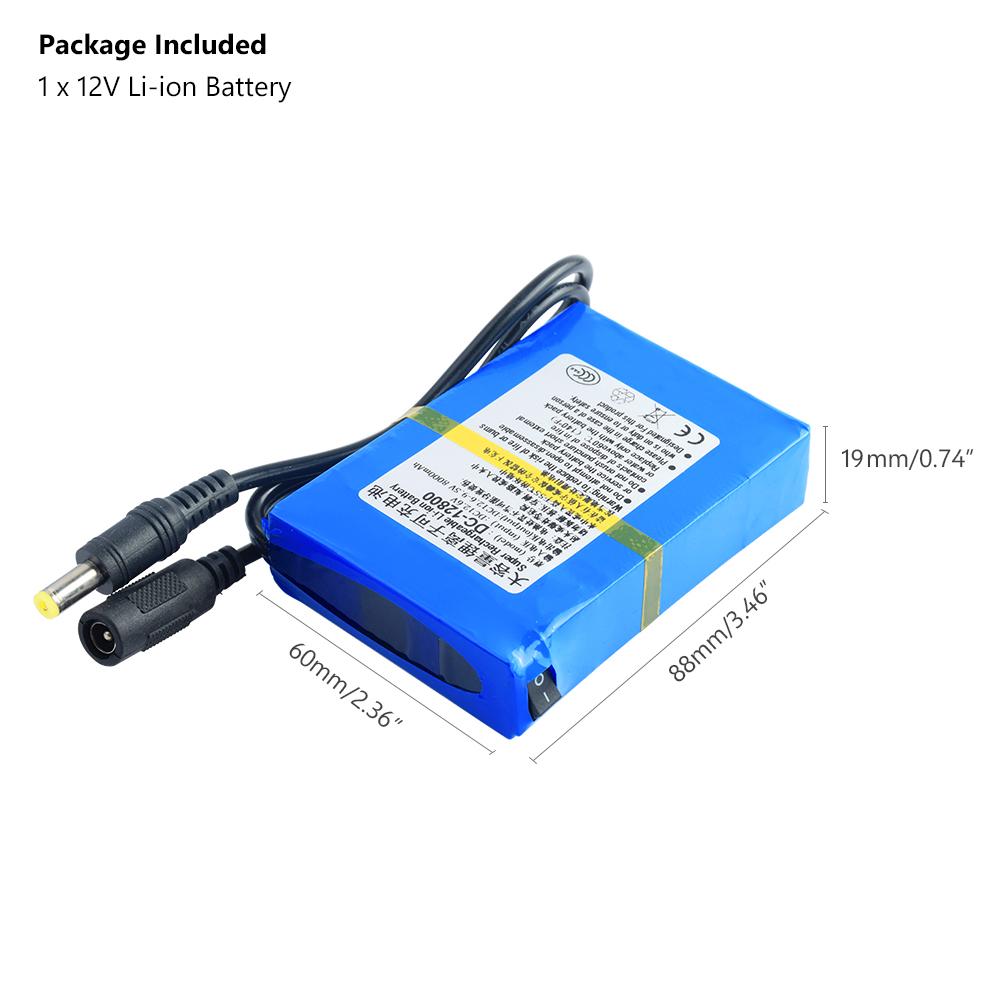 Buy DC 12V 480020000mAh High Capacity Lithium Rechargeable Batteries