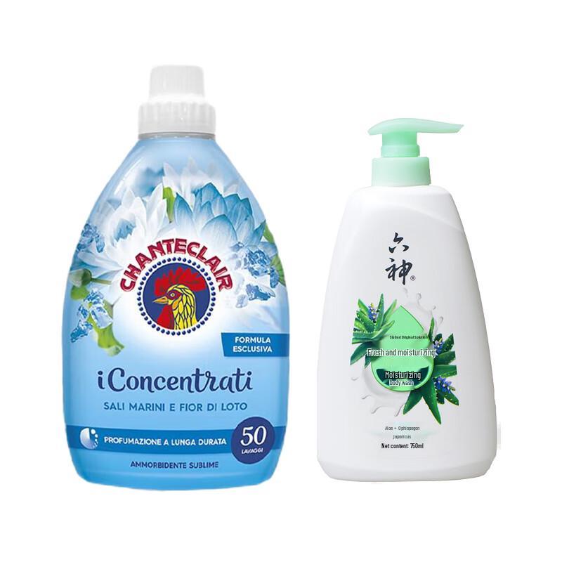 Набор Liushhen: Свежий увлажняющий гель для душа и кондиционер для белья