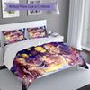 3pcs Genshin Impact characters9 pattern bedding set duvet cover set includes duvet cover &pillowcases, perfect all season bedroom decoration & gift