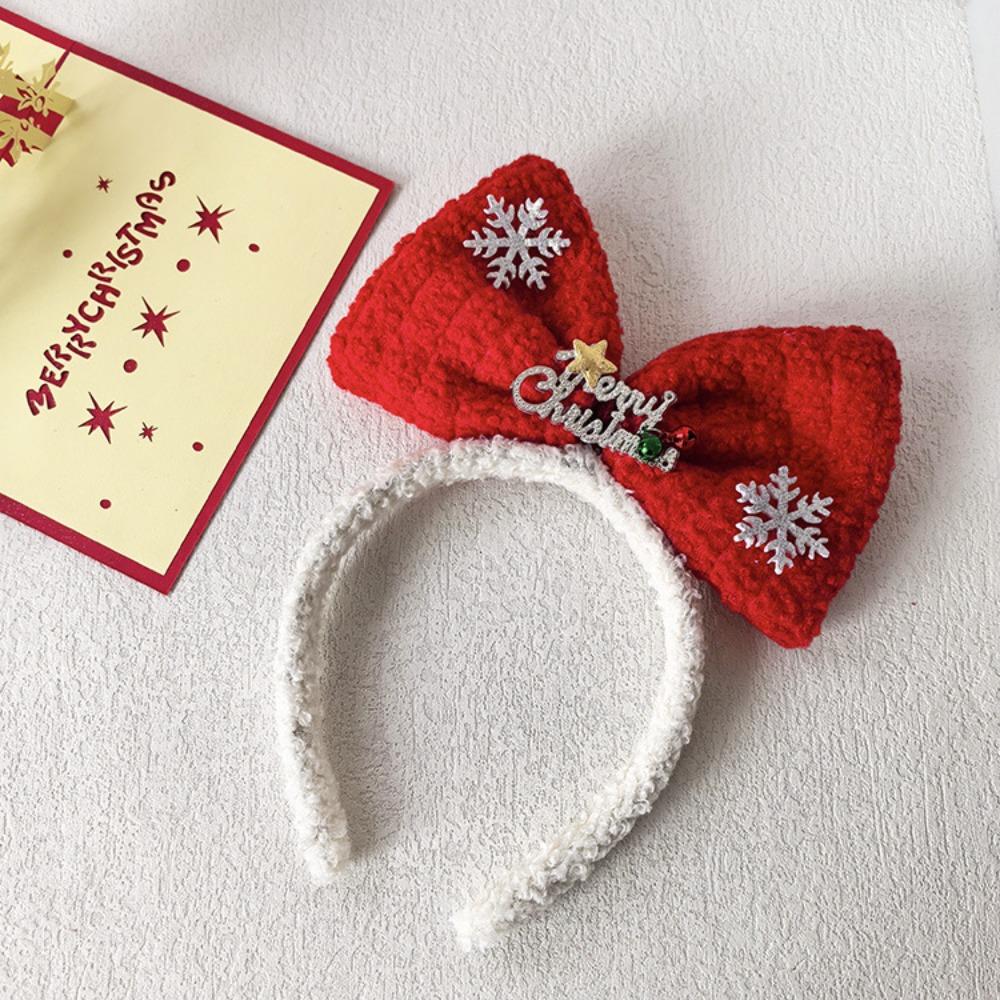 Merry Christmas Decor Bowknot Hair Hoop Christmas Children Hair Clip  Christmas Costume Dress Up