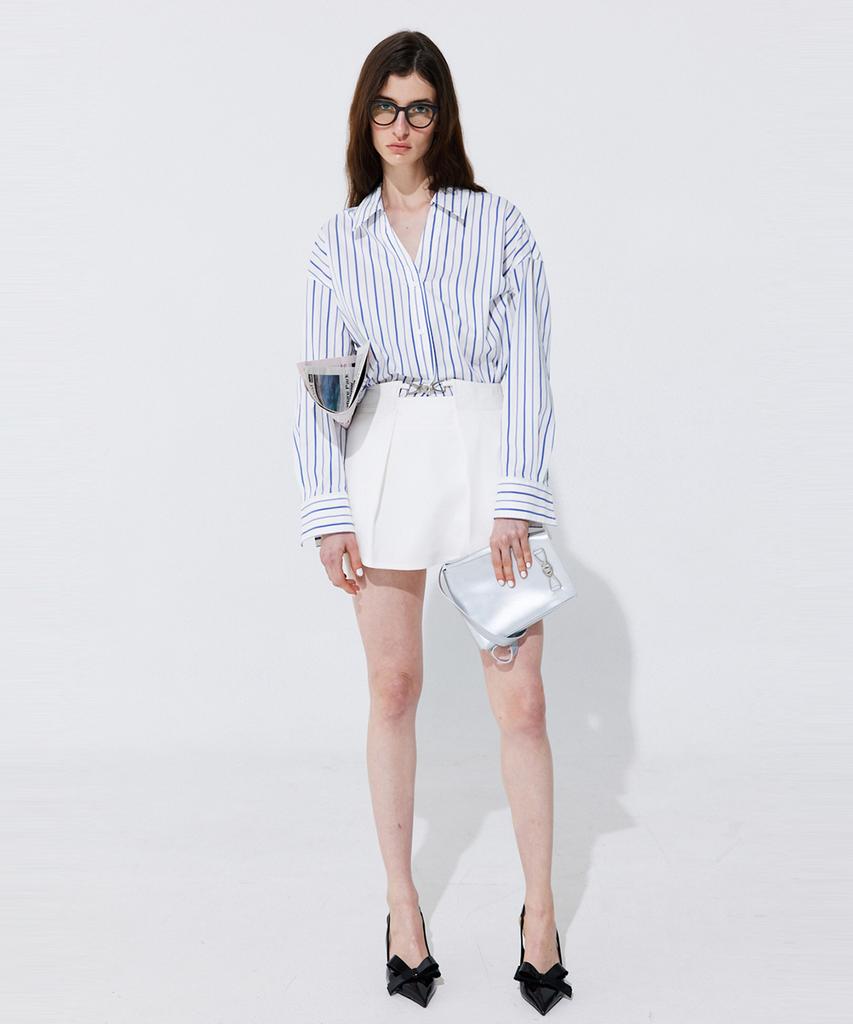 WNDERKAMMER Tuck Skort_White (Tuck Skirt Pants_White)