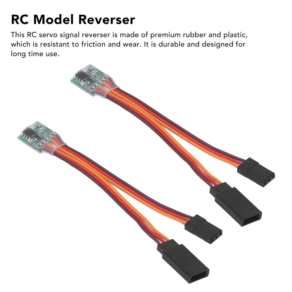 2PCS Universal RC Servo Signal Reverser Rotation Inverter for RC Aircraft Airplane Steering Gear