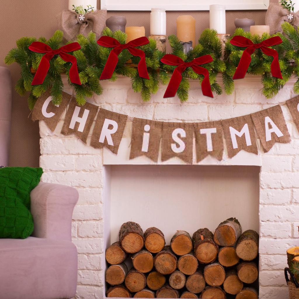 Red Velvet Bows For Christmas Tree Decorations Wreath Garland Velvet Bows With Gold Ties