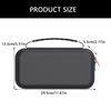 Game Console Pouch Bag for NS2 Carbon Fiber Texture Carry Case with Pocket & Handle Scratchproof Storage Box
