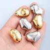 Heart-Shaped Titanium Steel Beads, Irregular Large Hole, for DIY Jewelry Making Bracelets & Necklaces