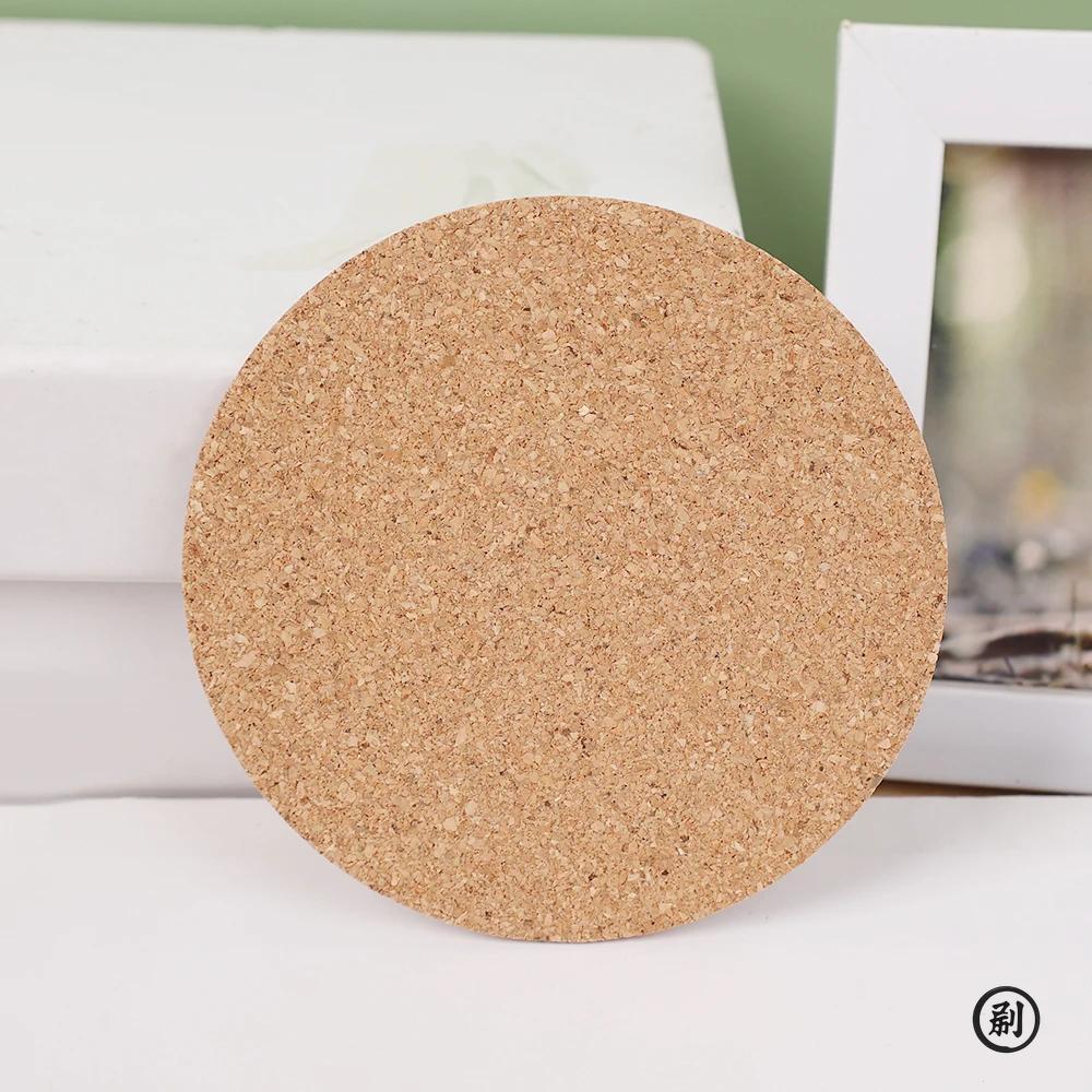 Langlebiger Rutschfester Korkuntersetzer Tee Kaffeetasse Getränkehalter für Tischdeko Untersetzer 10 Stück 90x3mm Tassenmatte Natürlich Rund Holzuntersetzer