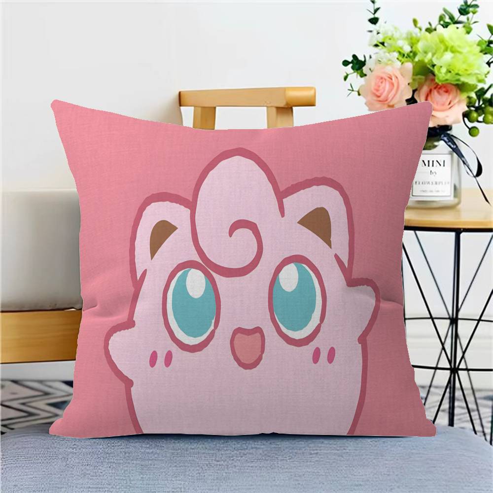 P-pokemon Jigglypuff Pillow Gifts Home Office Furnishings Bedroom Sofa Car Cushion Cover Case 45x45cm