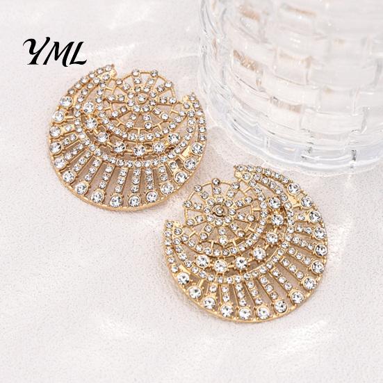 Rhinestone Jewelry Accessories Hollow Sun Moon Brooch, Metal Lapel Pin for Bag Decoration Men Women, Clothing Scarf Hat Daily Wear Brooch