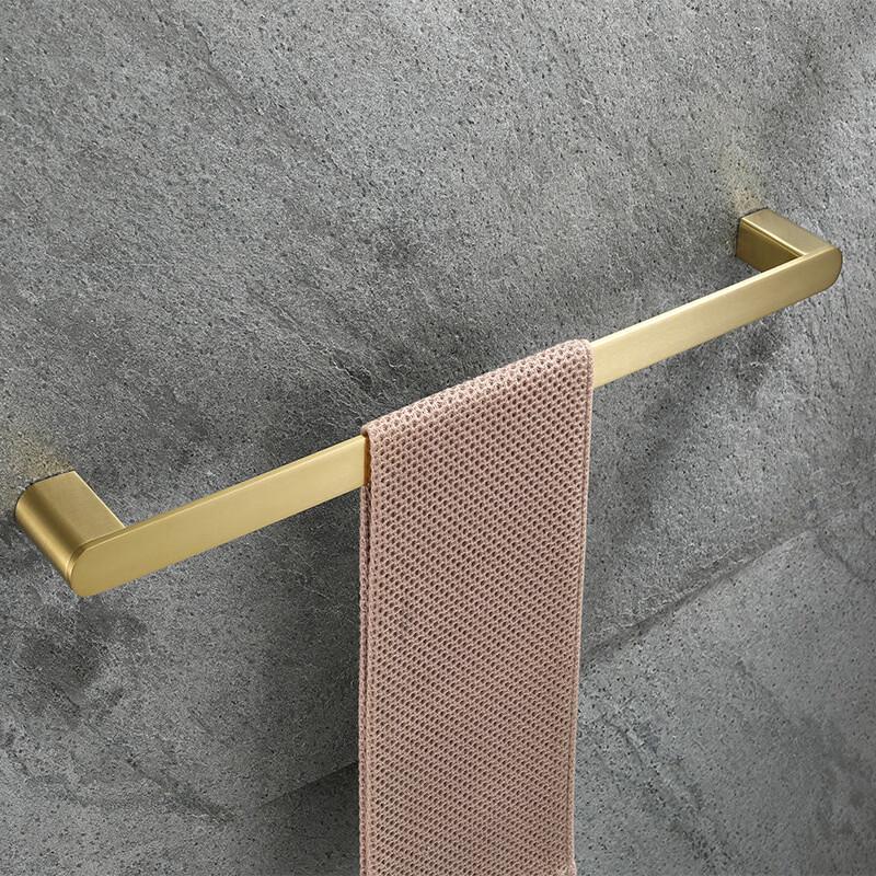 cmaos Brushed Gold Bathroom Towel Rack Set