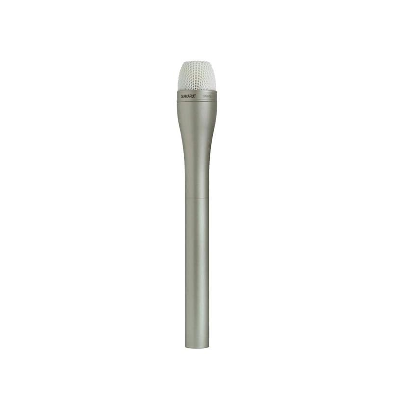 

[] SHURE Lightweight and elegant body. The standard interview microphone. SM63L