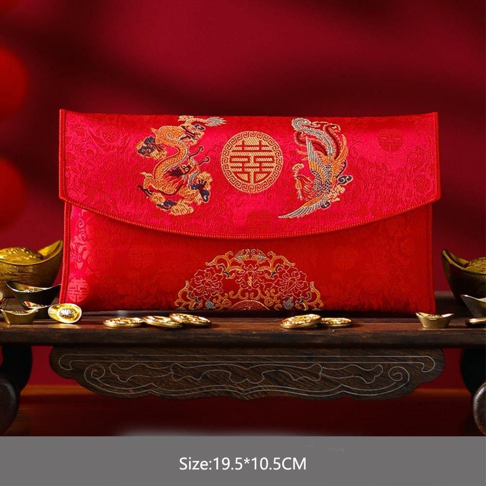 Best Wishes Wedding Red Envelope Multiple Patterns Red Money Packet HongBao Spring Festival