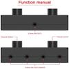 Switch Audio Stereo a 3,5 mm a 2 Vie Bidirezionale Splitter Box 2 In 1 Out 1 In 2 Out Con Pulsante Mute