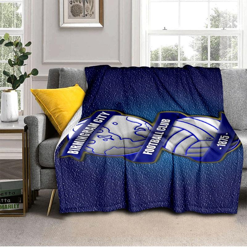 Birming-ham Football Club Printed Throws Blanket Soft Flannel Blankets for Couch Bed Gifts for Men Women Picnic Blanket Christmas Gifts