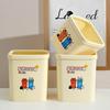 Cartoon Desktop Trash Can Cute Small Waste Bin Funny Tabletop Wastebasket Mini Trash Bin for Home Office Desk Vanity Table