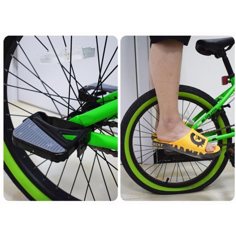 Bike Rear Pedals Footrests Non-Slip Electric Bike Rear for Seat Footrest Pedals