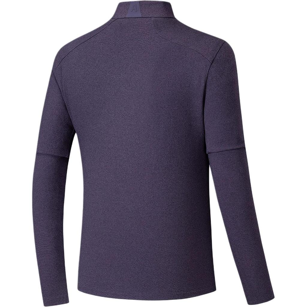 Anta Champion Outdoor Hiking Series Stand Collar Solid Color Comfortable Versatile Casual Fleece Long Sleeve Knit Top Women tops 162540407-3