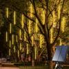 2025 Solar Meteor Shower Lights - Outdoor Christmas Decorations