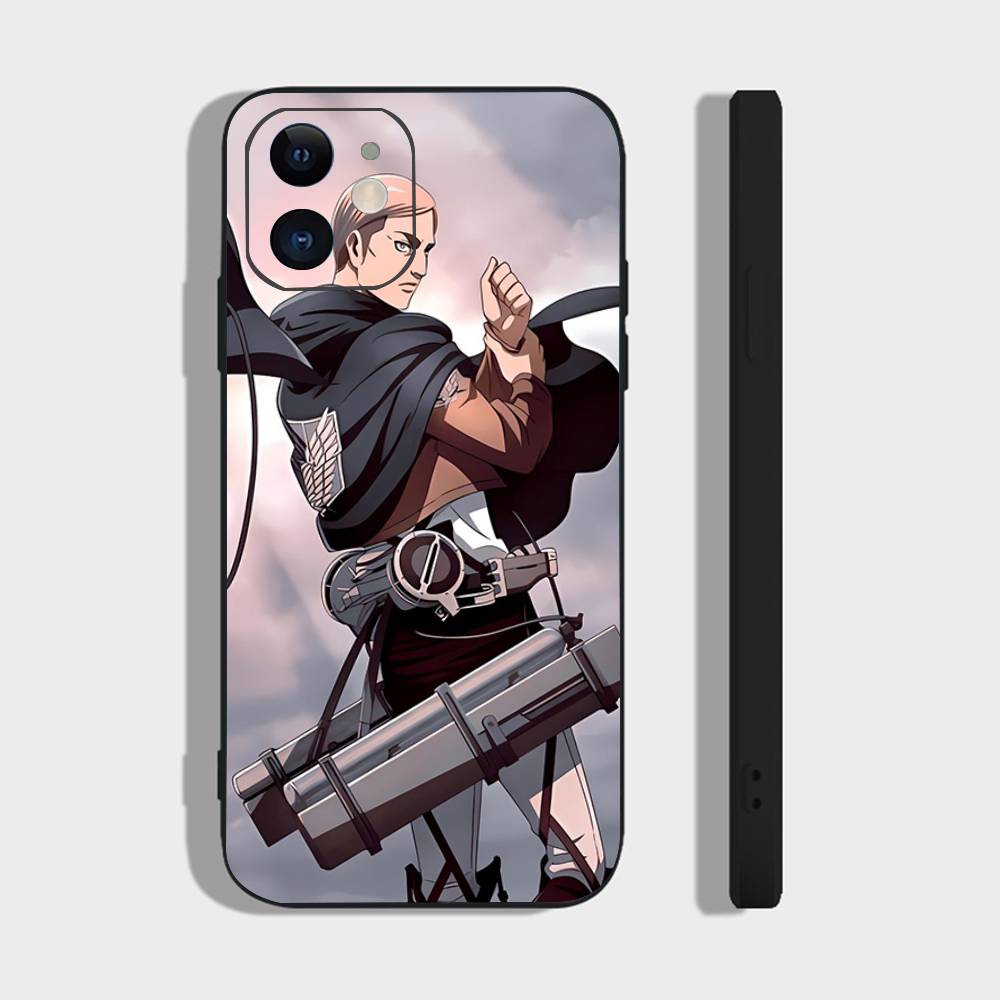Erwin Smith Anime Phone Case For IPhone 17 Air 16 15 14 13 Pro Max 11 12 Black Silicone Cover