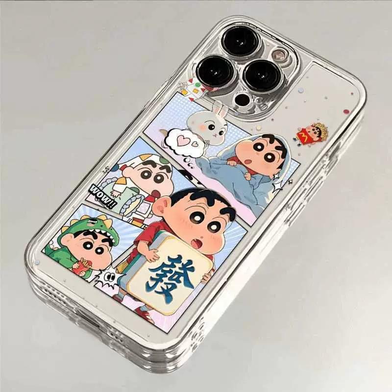 

Crayon Shin-chan Clear Phone Case, Cute Cartoon Shockproof Protective Cover iPhone 13 PRO MAX разноцветный