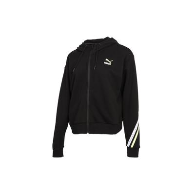 Sports Casual Hooded Knit Cardigan Jacket Women Jacket Black 531077-01