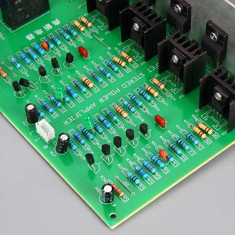 Stereo Audio Power Amplifier Board Module for w/ 3300UF 50V Filter Capacitors Stereo Audio Power Amplifier Relay for Pro