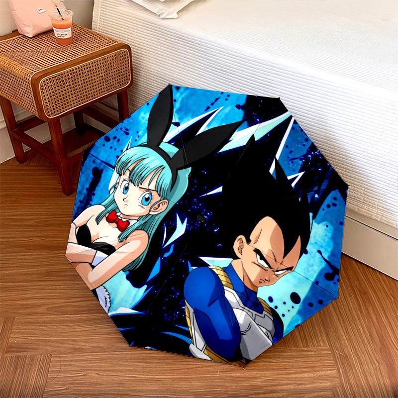 Dragon Ball pattern, automatic folding umbrella, portable and foldable design, 8 ribs, a Christmas or birthday gift.