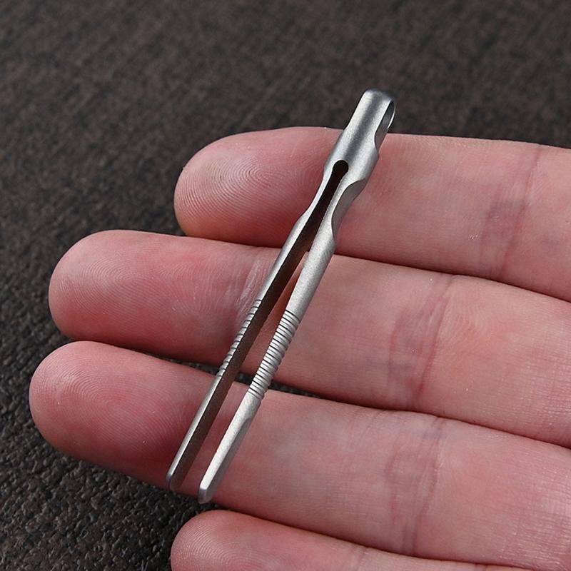 Portable TC4 Tweezers Mini Tweezers EDC Survival Tool for Titanium Alloy Tweezers for Outdoor Survival Camping Travel Hi
