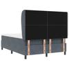 Box Spring Bed with Headboard Dark Gray 200 x 140 cm Velvet