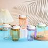 500ML Coffee Cup Plastic Mini Water Bottle Outdoors Portable Car Drinking Cup Transparent Leakproof Drink Bottle