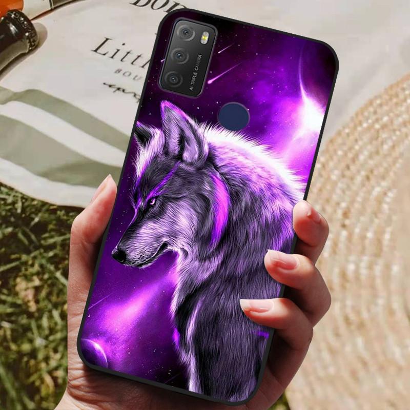 For TCL 20Y 20E 6125F Case Silicone Soft TPU Phone Cover for TCL 20Y 6156D Case Bumper for TCL20Y TCL20E Flower Animals Coques