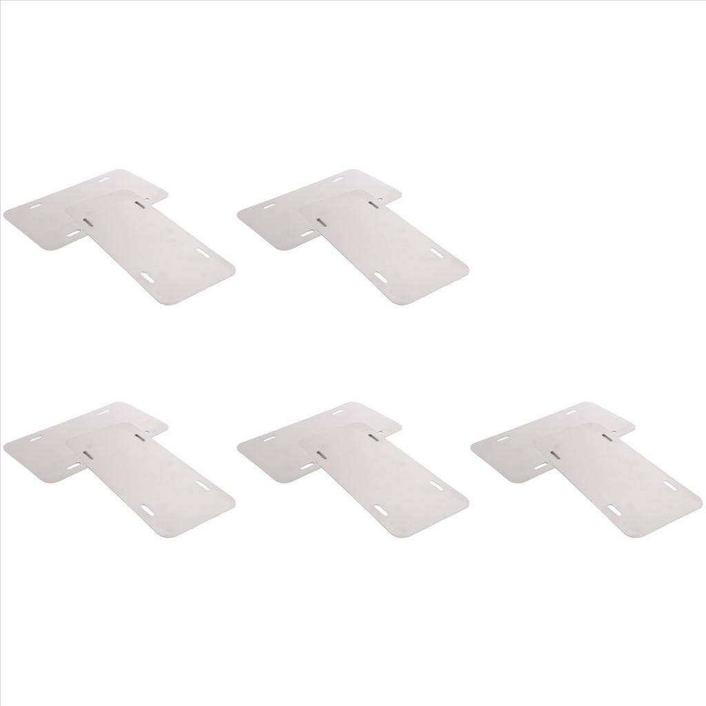 Premium 10 Pack Sublimation License Plate Blanks,Heat Thermal Transfer DIY Picture,Aluminum License Plate Tag License Plate Covers Frames 6