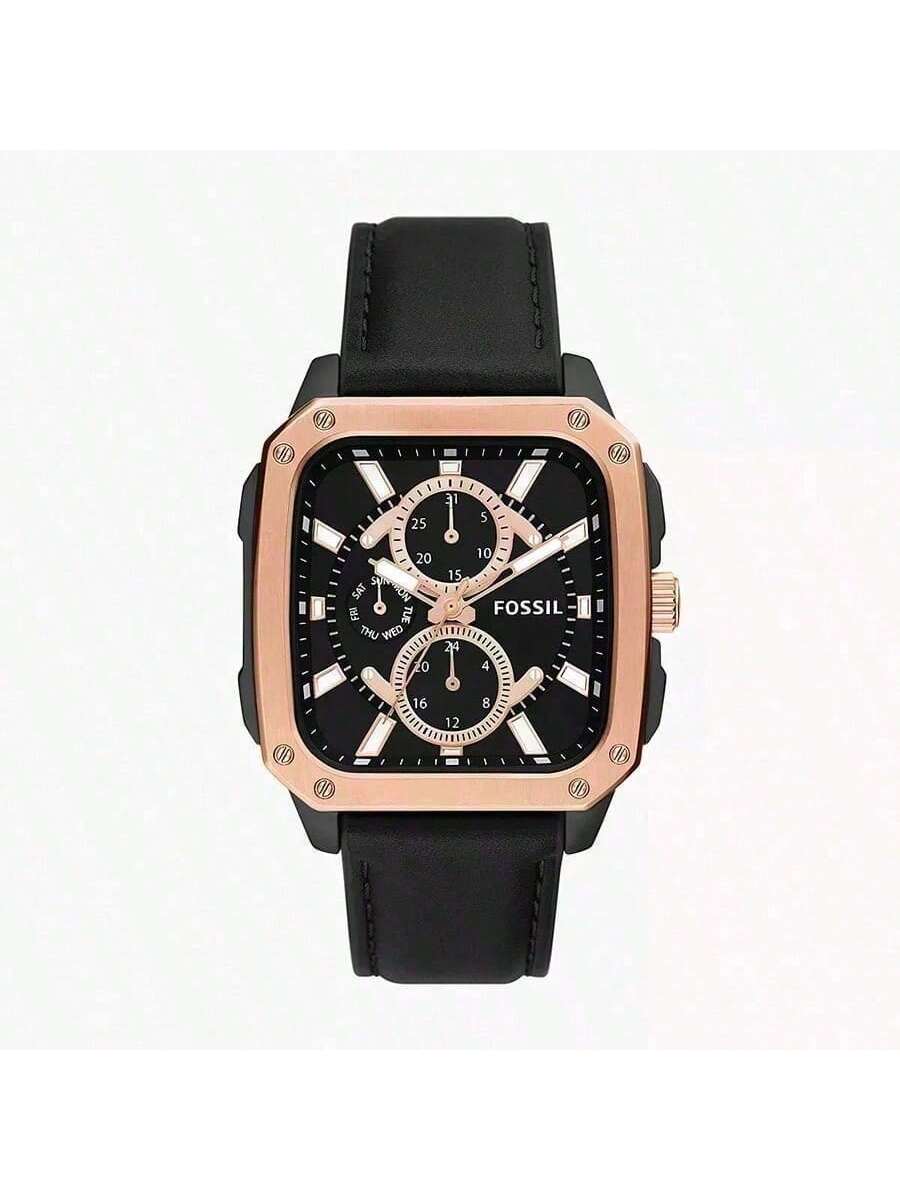 

Men s daily wear wristwatch features black square dial rose gold accents, tailored business It includes display function quartz movement. BQ2654 чорний