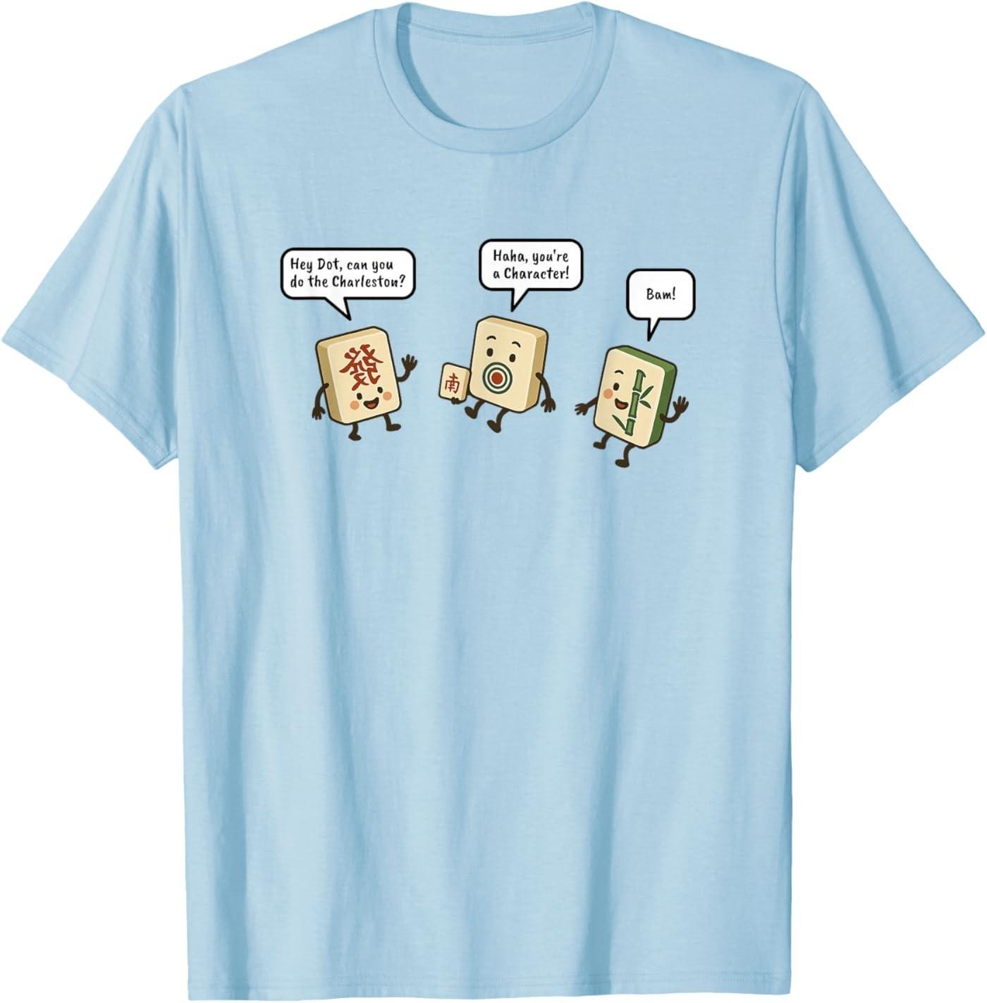 

Funny Mah-Jongg Conversation T-Shirt 5XL різнокольоровий