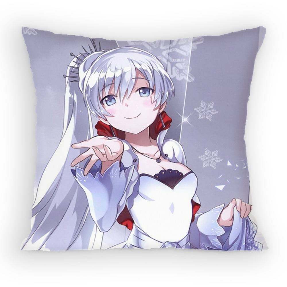 RWBY ICE Queendom Weiss Schnee Pillow Case Sofa Living Room for Bedroom Car Headboard Backrest Cushion Square Cushion Nap Time