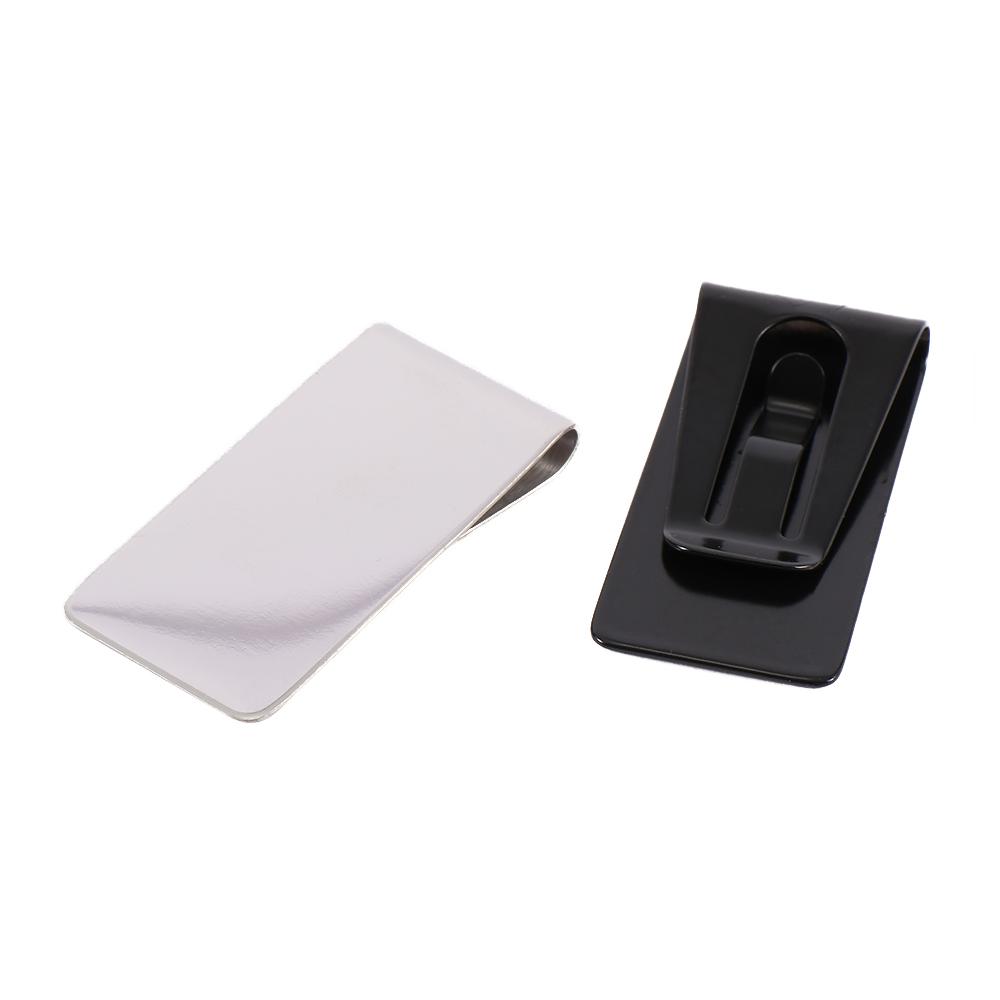 Business Card Holder Metal Clip Bill Clip Stainless Steel Money Clips Hollow Cash Holder ID Card
